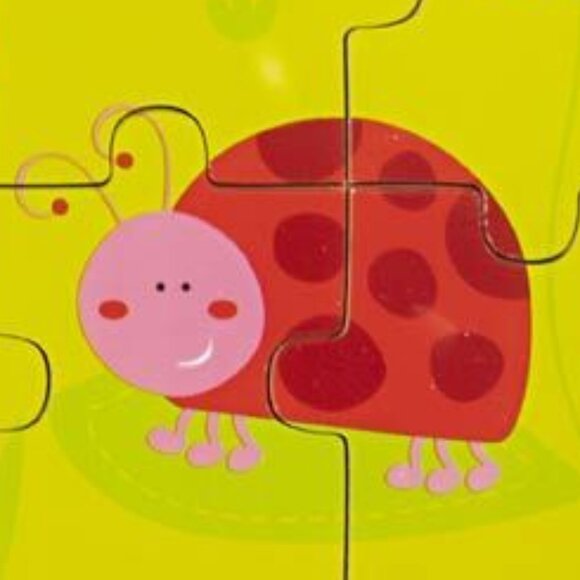 VIGA 24 Pcs Flat Wooden Puzzle w/Tray -Park Insects New Sealed For Age 2+ - Picture 8 of 16